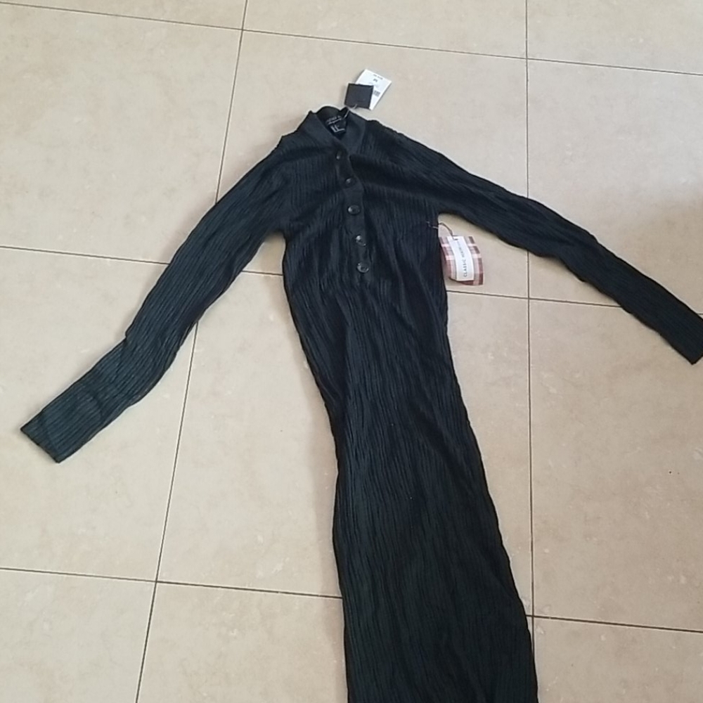 Green knitted Dress stretches